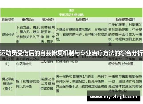 运动员受伤后的自我修复机制与专业治疗方法的综合分析